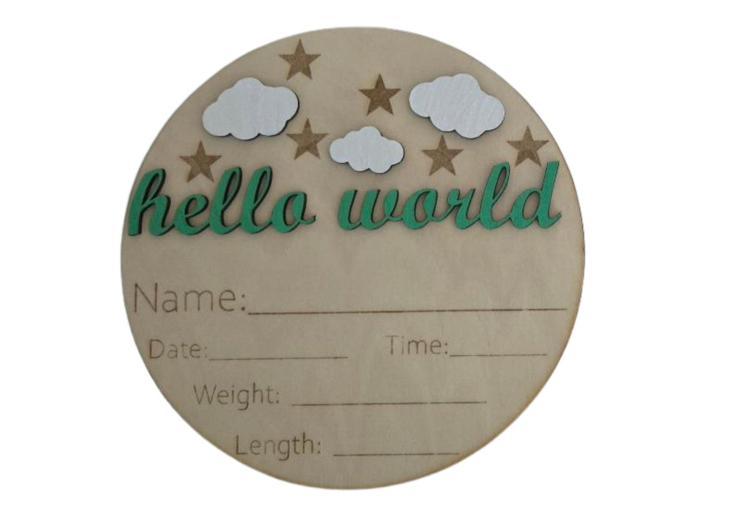 Birth Announcement - Circle