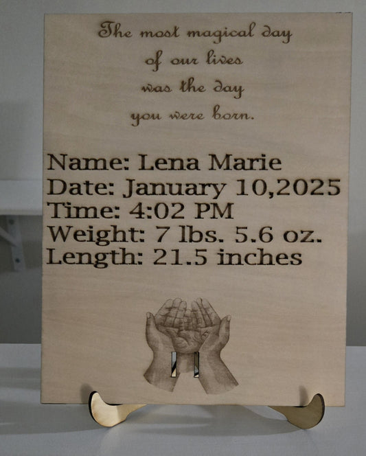 Birth Announcement - Rectangle