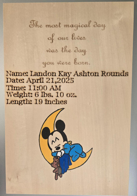 Birth Announcement - Rectangle