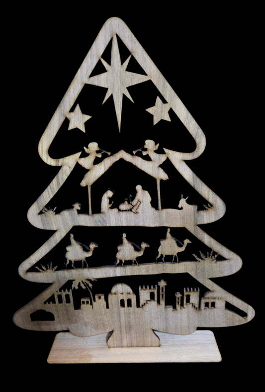 Nativity Scene Christmas Tree