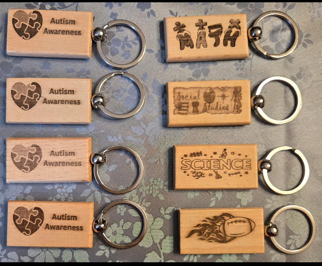 Customized Wood Keychain