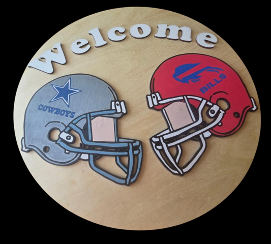 Football Welcome Sign